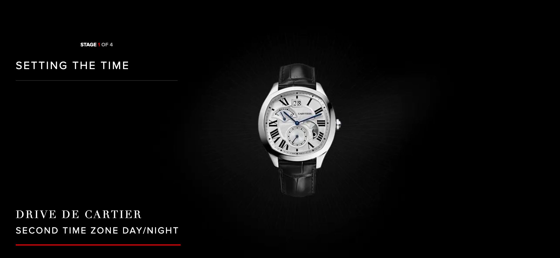 洋楽 DAIKITSUNETATHEFIRSTSUITE FOR CARTIER Cartier Diabolo De Cartier Large 32mm 18k Yellow Gold Brown Gator
